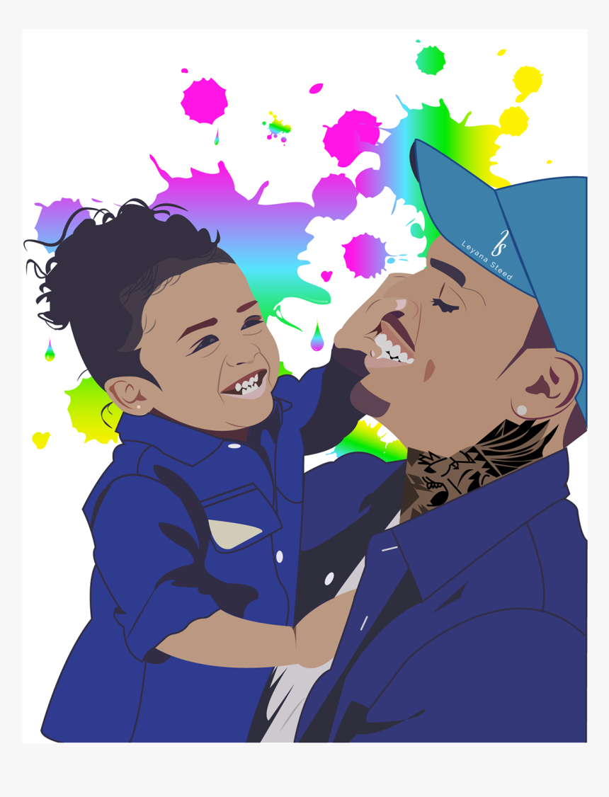 Chris Brown And Royalty Cartoon, HD Png Download
