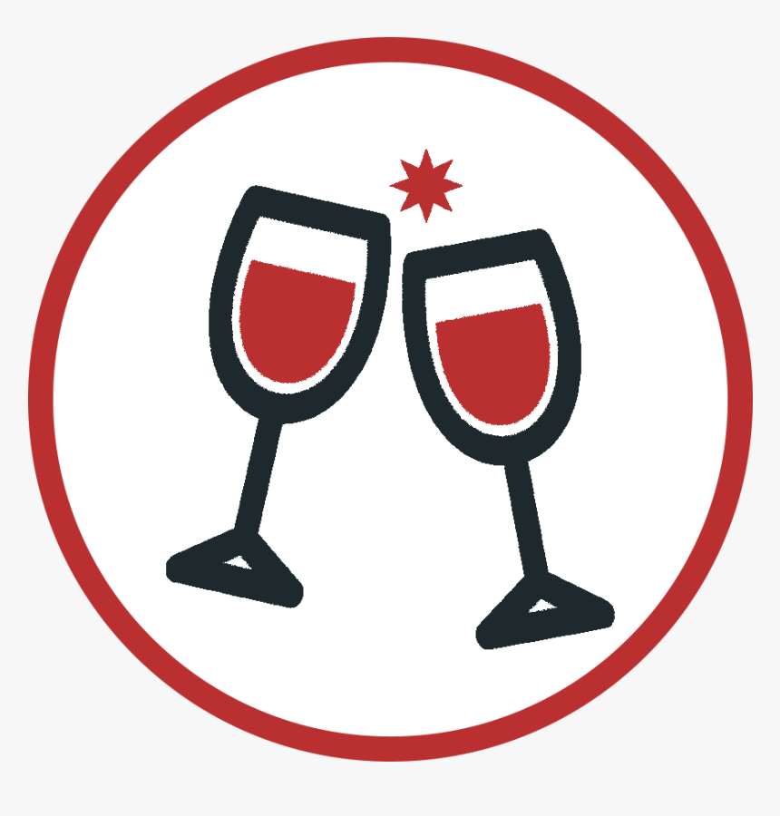 Unlimited Beer & Wine Available At This Christmas Party - Clip Art, HD Png Download