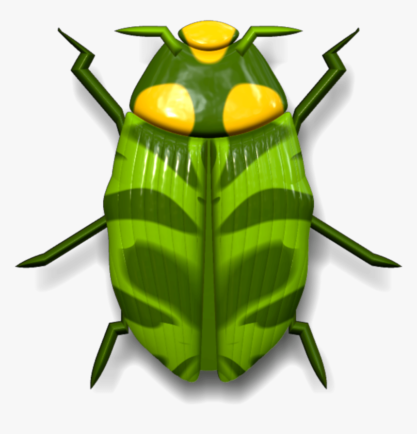 Ladybug Dark And Light Green - Beetle, HD Png Download