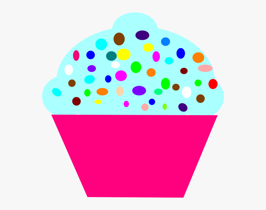 Cupcake Pink Clip Art - Cupcake Clipart With Numbers, HD Png Download