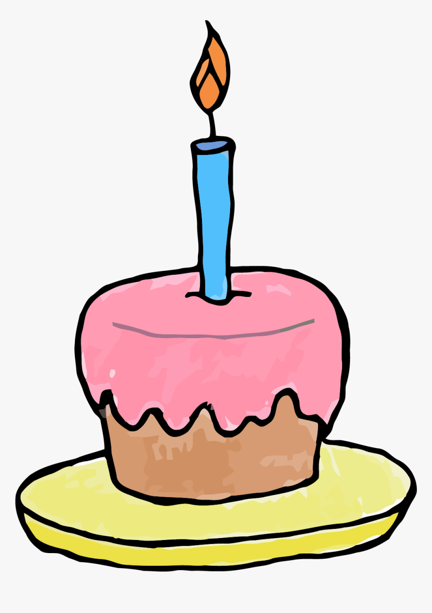 Candle Little Cupcake Clipart Png - Cupcake Clip Art, Transparent Png