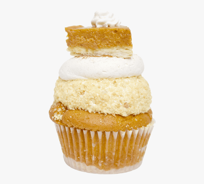 Pumpkin Pie Hd Cupcake Clipart Buttercream Transparent - Cupcake, HD Png Download