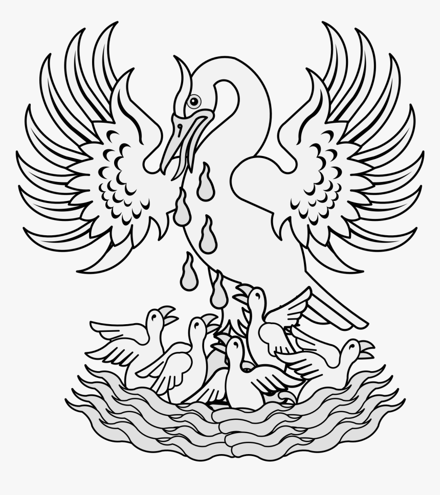 Heraldic Pelican, HD Png Download