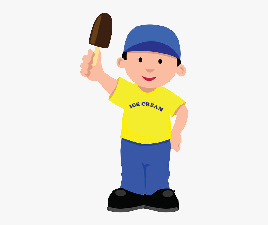 Ice Cream Cart Drawing Clip Art - Boy Wearing Cap Png, Transparent Png