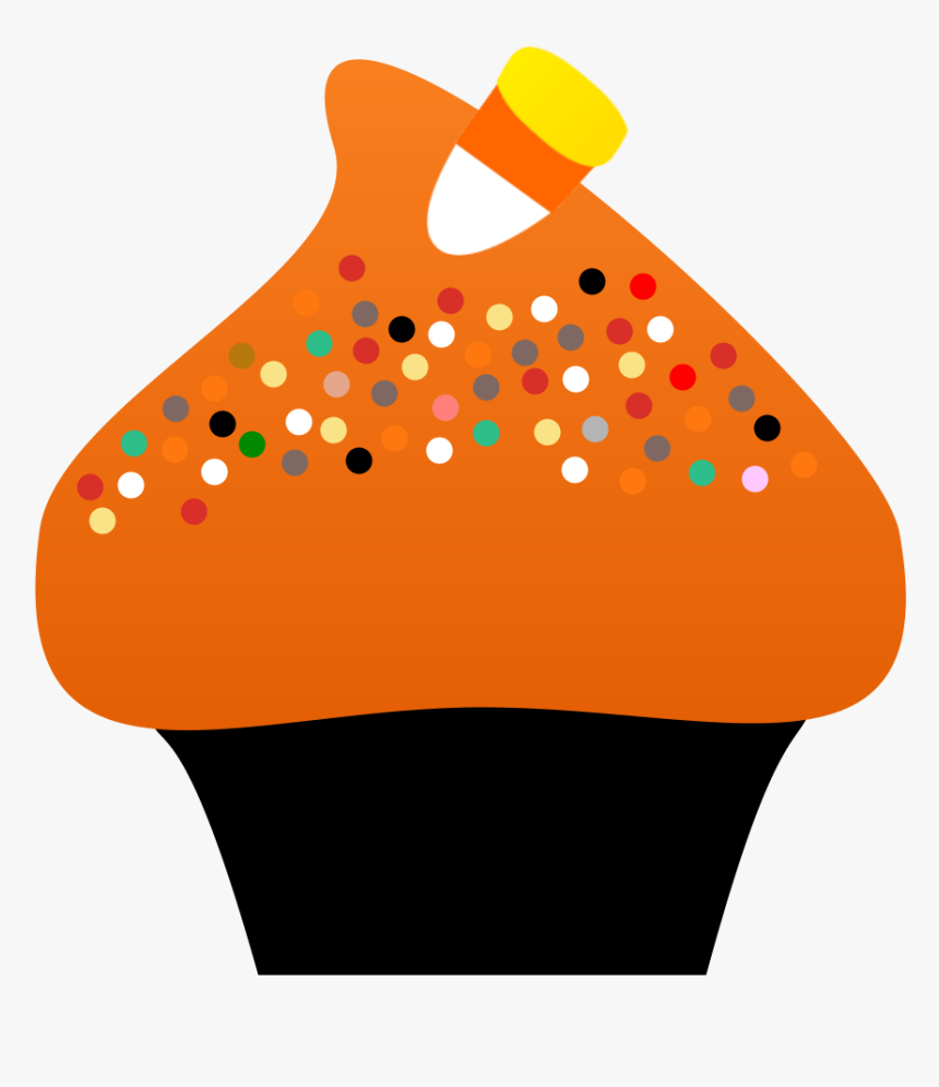 Cupcake Clipart September - Candy Corn Halloween Clipart, HD Png Download