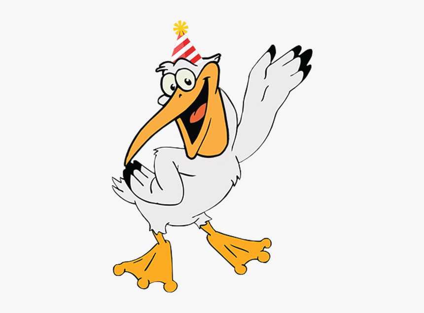 Hand Drawn Cartoon Pelican, HD Png Download