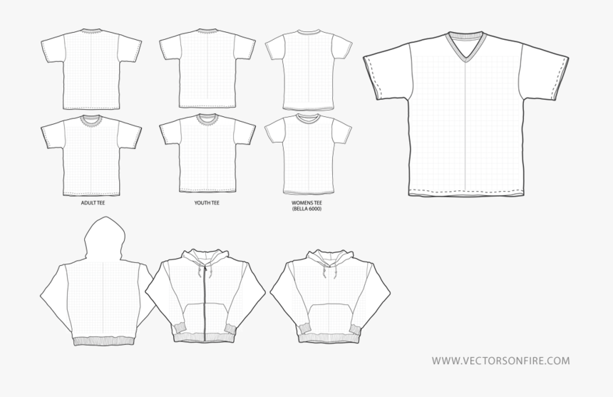 T Shirt Template, HD Png Download