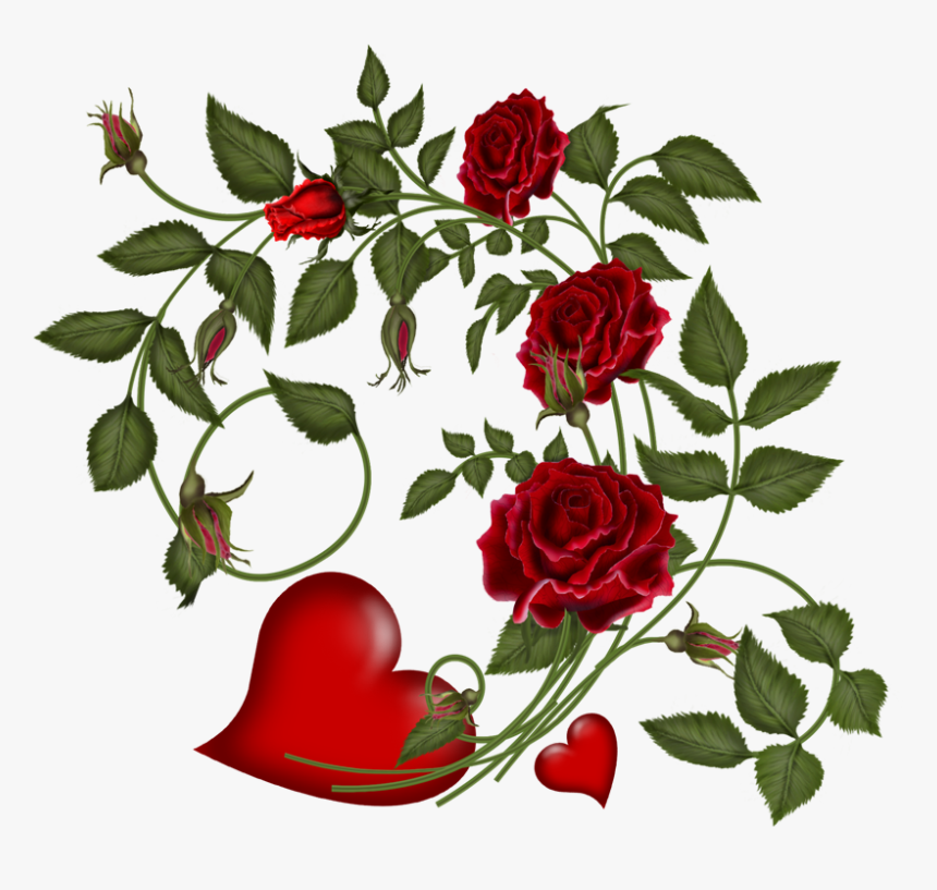 Valentines Day Flowers Vector, HD Png Download