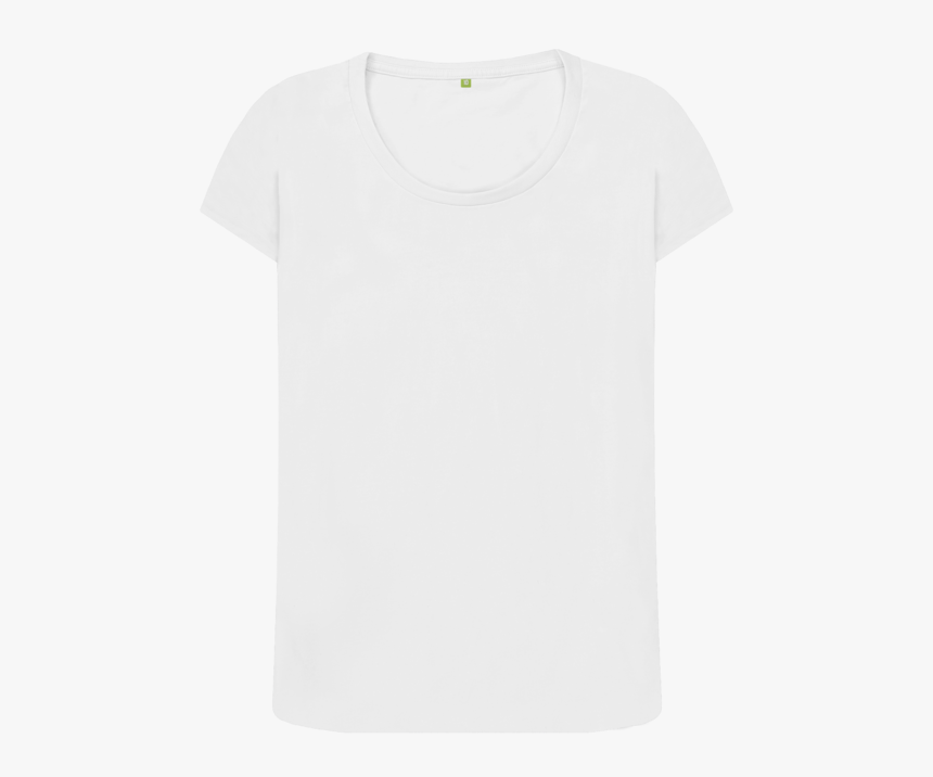 Product - White Plain T Shirt Ladies, HD Png Download