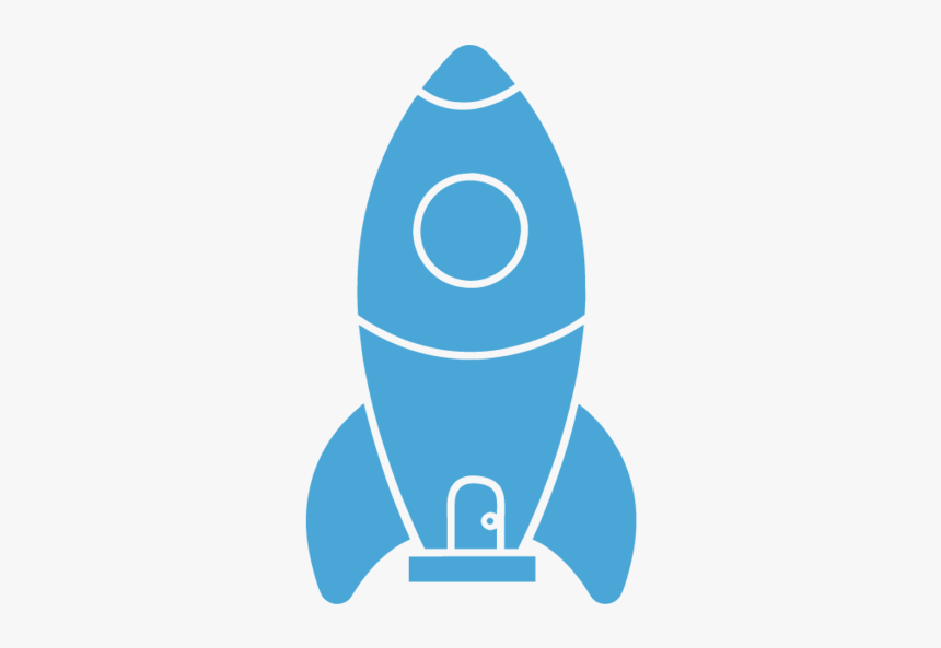 Rocket Ship Clipart Blue, HD Png Download