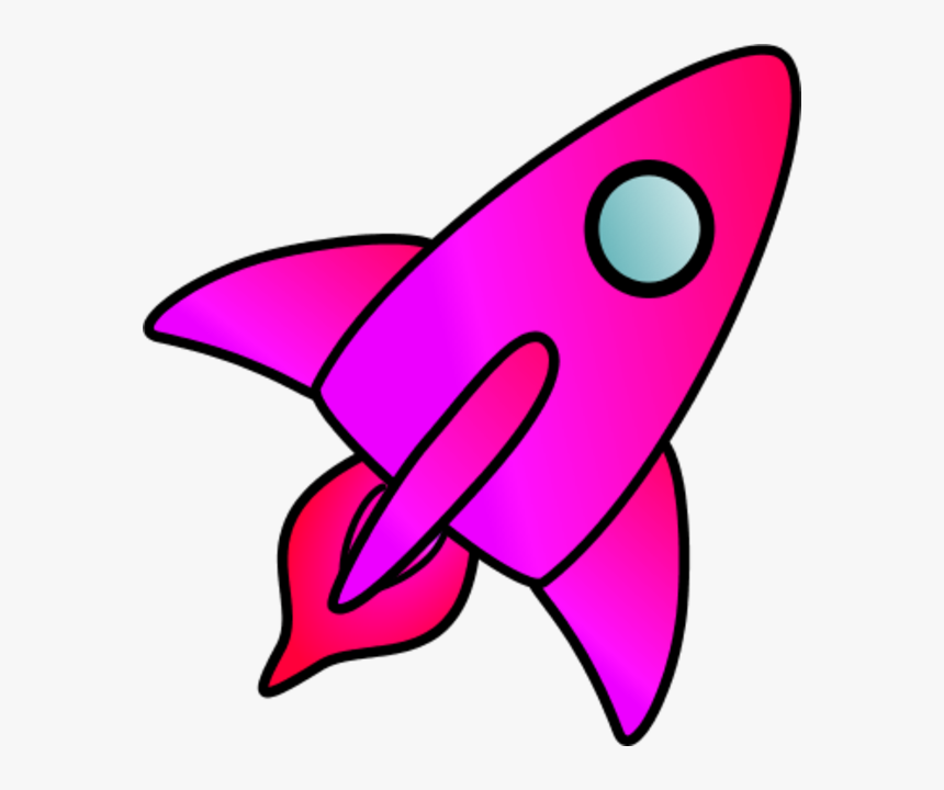 Spaceship Clipart Pink - Rocket Clipart, HD Png Download