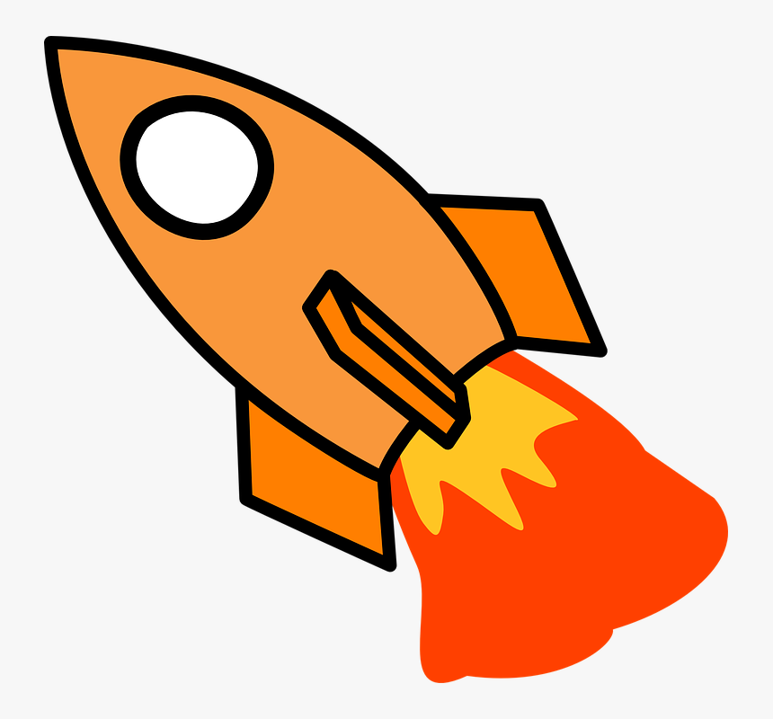 Cartoon Fire 1, Buy Clip Art - Rocket Clipart, HD Png Download