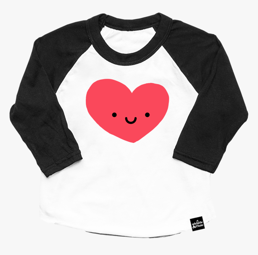 Kawaii Heart Baseball T Shirt - Long-sleeved T-shirt, HD Png Download