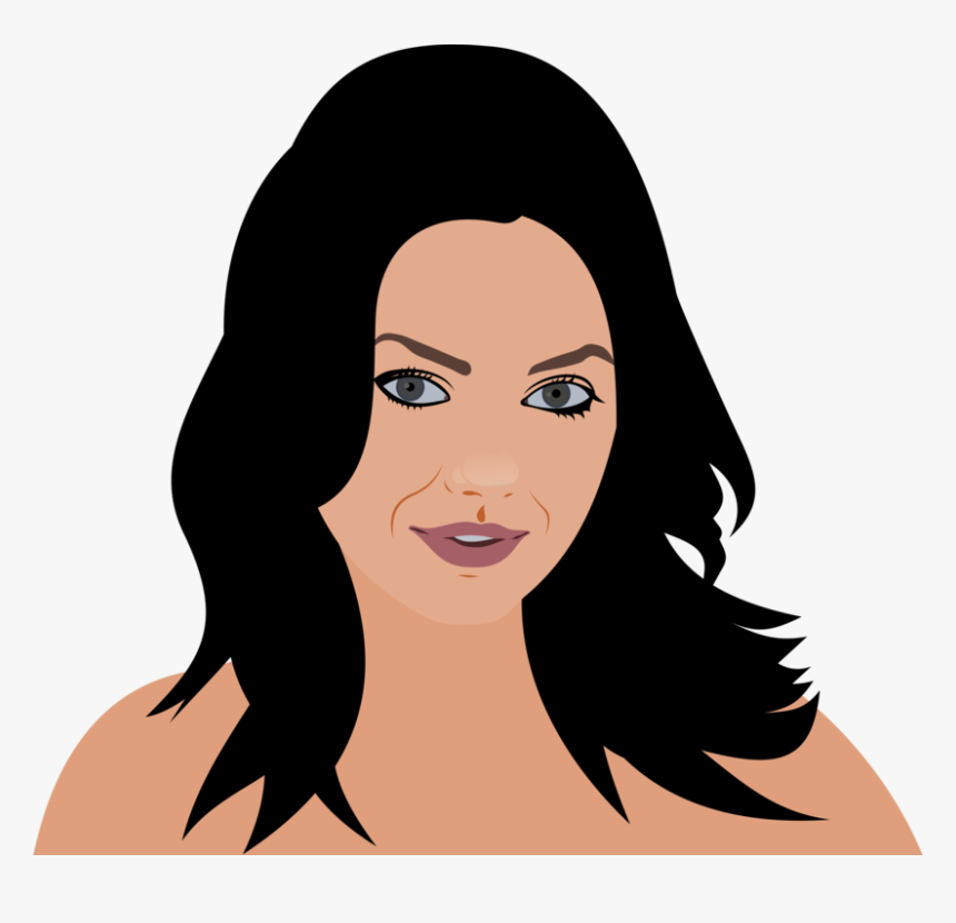 Actress, Beauty, Face, Girl, Head, Portrait, People - Mila Kunis Vector, HD Png Download