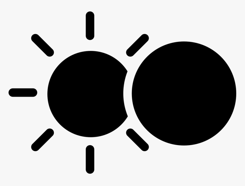 Eclipse Happening Comments - Black Shadow Sun Images Png, Transparent Png