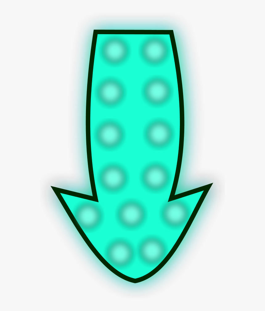 Arrow Pointing Down - Arrow Pointing Down Colourful, HD Png Download