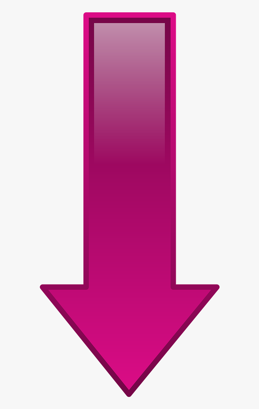 Down Arrow Clipart - Red Arrow Pointing Down, HD Png Download