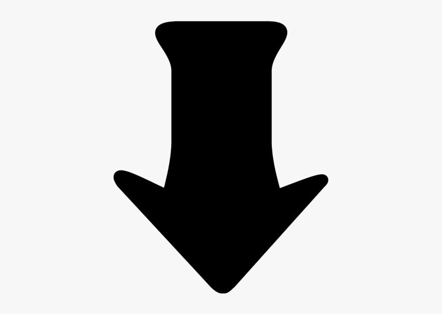 Broad Arrow Pointing Down Png Hd Wallpaper - Flecha Hacia Abajo Pequeña, Transparent Png