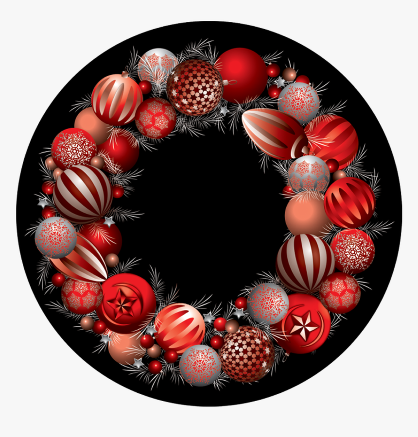 Apollo Design 1188 Ornament Wreath Glass Pattern - Wreath, HD Png Download
