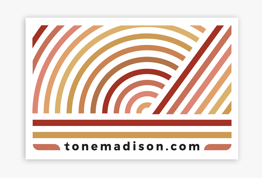 Tonemadison Sticker 3x2-mocked - Graphic Design, HD Png Download