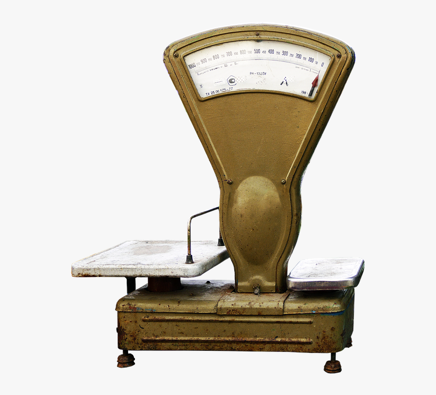 Horizontal, Bench Scale, Old, Old Scale, Beam Balance - Horizontal Bench Scale, HD Png Download