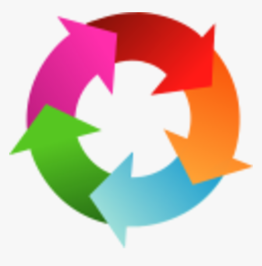 Cycle Clipart Circular - 5 Arrow Circle Png, Transparent Png