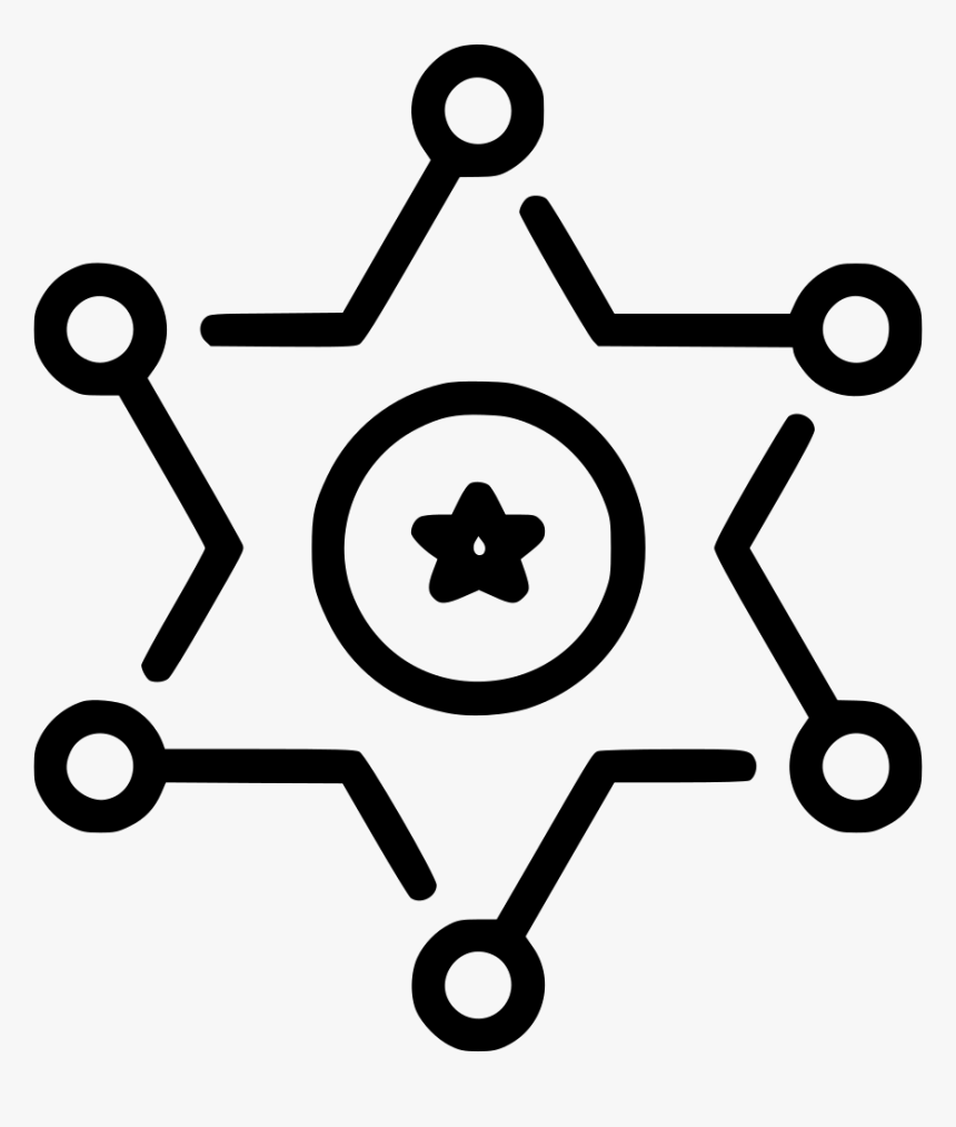 Sheriff Badge - Data Traffic Icon Png, Transparent Png