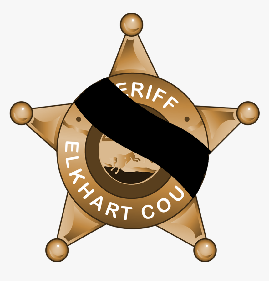 Elkhart County Sheriff Badge - Cartoon, HD Png Download