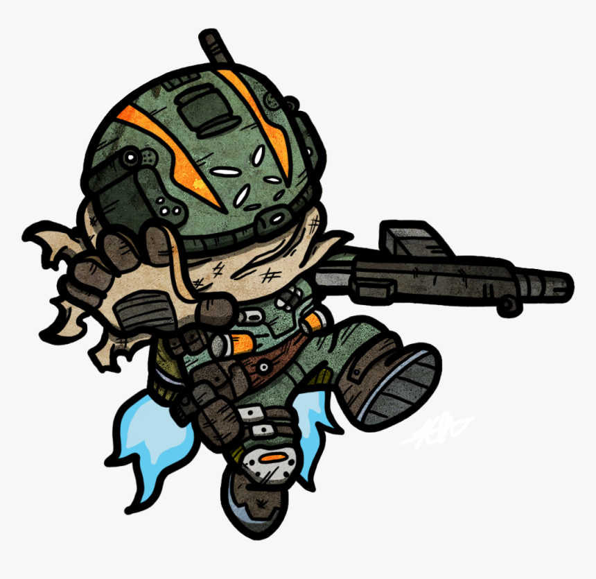 2 Hearts Clipart - Titanfall 2 Art Character, HD Png Download