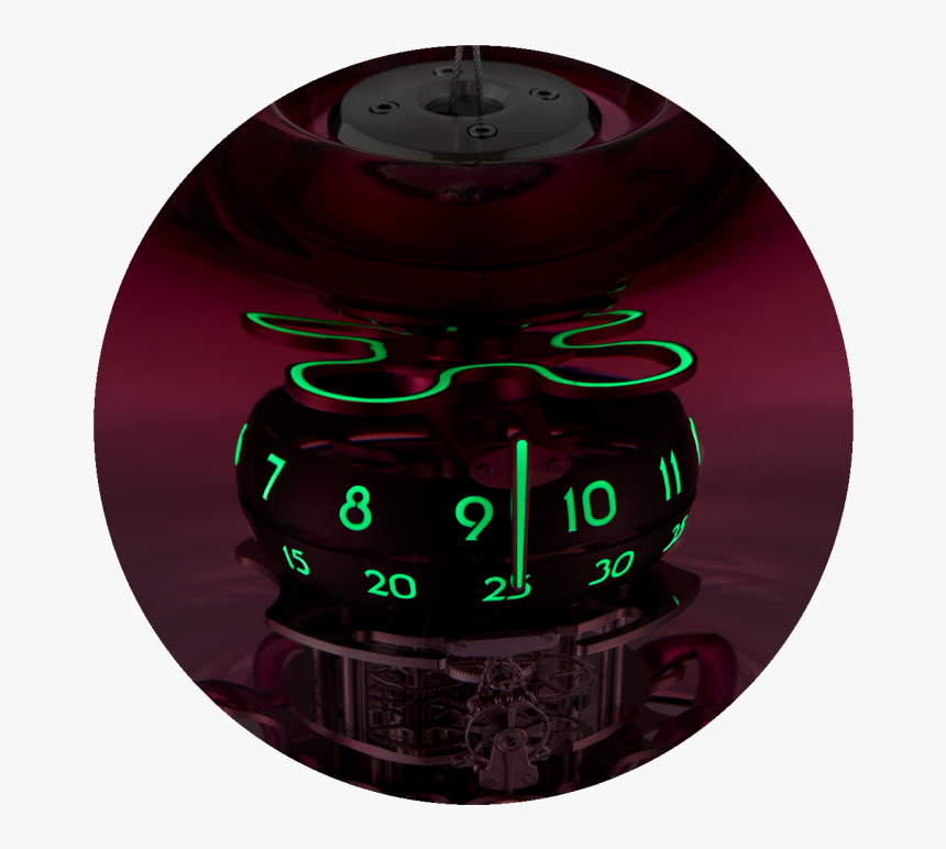 Medusa Pink At Night - Medusa Clock Jellyfish, HD Png Download