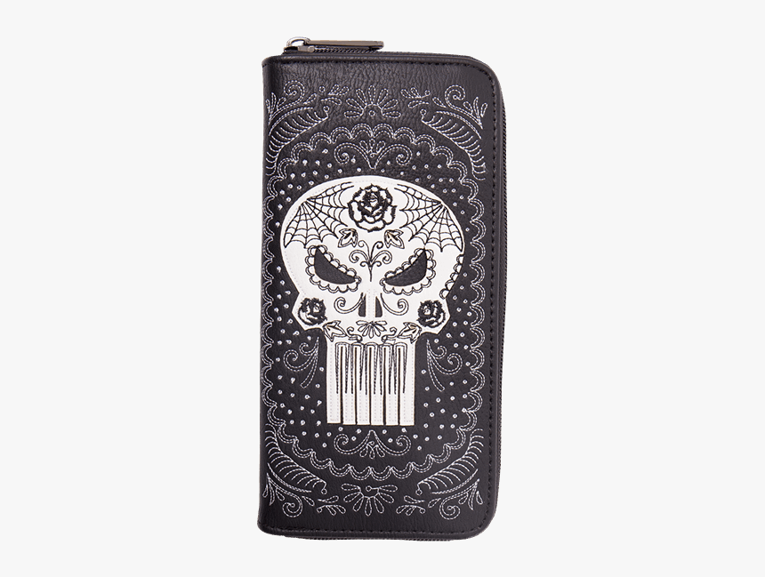 Wallet Empty Png - Punisher Sugar Skull Wallet, Transparent Png