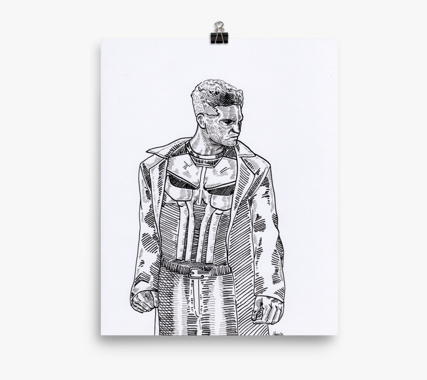 The Punisher Art Print, HD Png Download