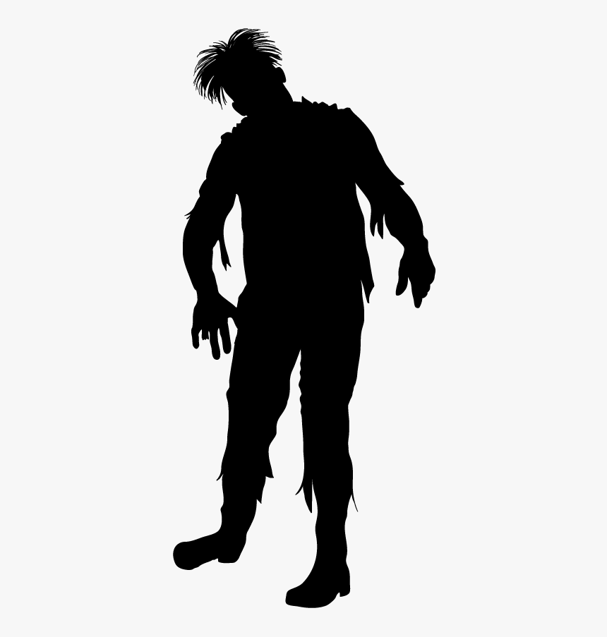 Transparent Background Zombie Silhouette, HD Png Download