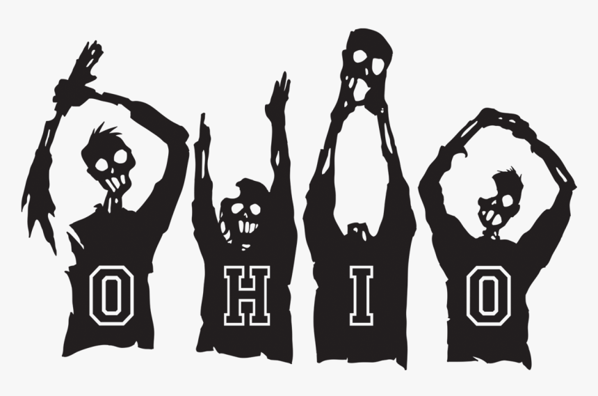 Transparent Zombie Silhouette Png - Ohio Silhouette, Png Download