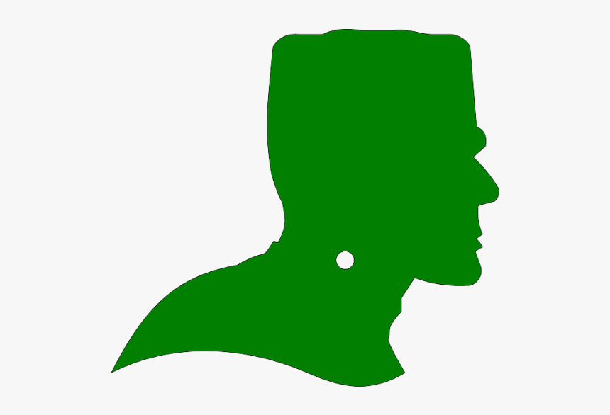 Zombie, Monster, Frankenstein, Silhouette, Green - Frankenstein Silhouette Png, Transparent Png