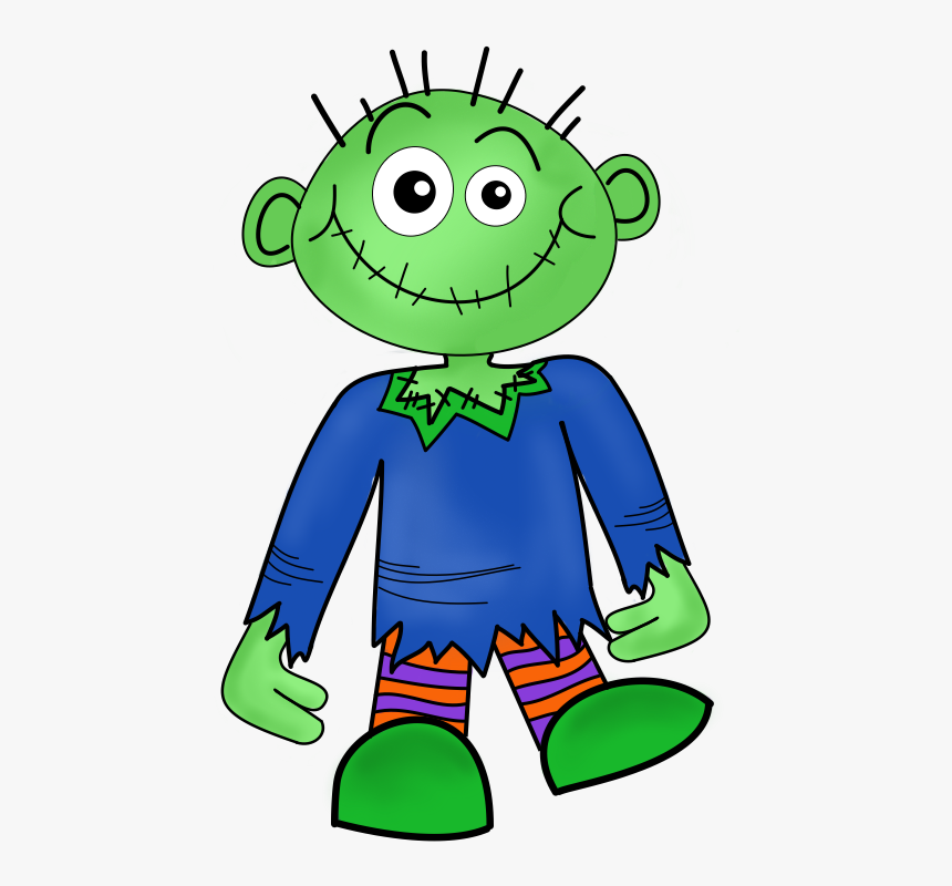 Zombie Girl Clipart Kid Kid Friendly Zombie, HD Png Download