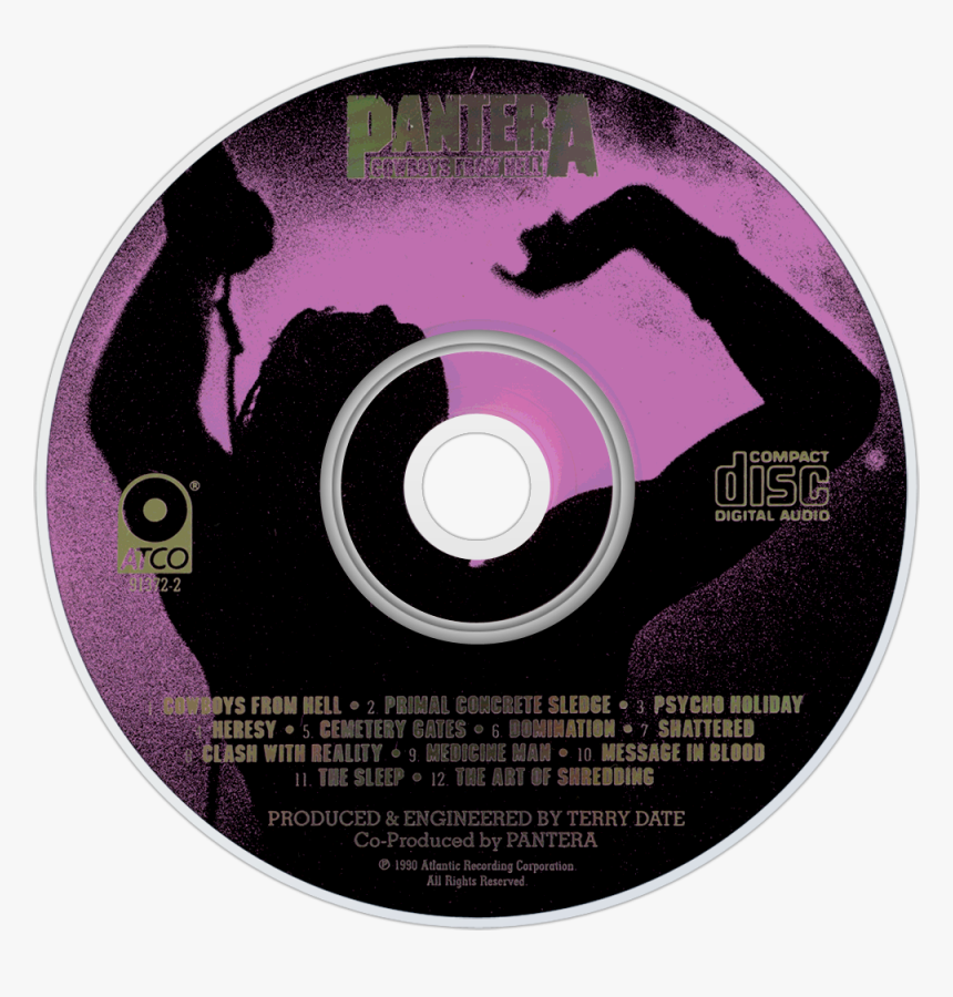 Pantera Cowboys From Hell Cd, HD Png Download