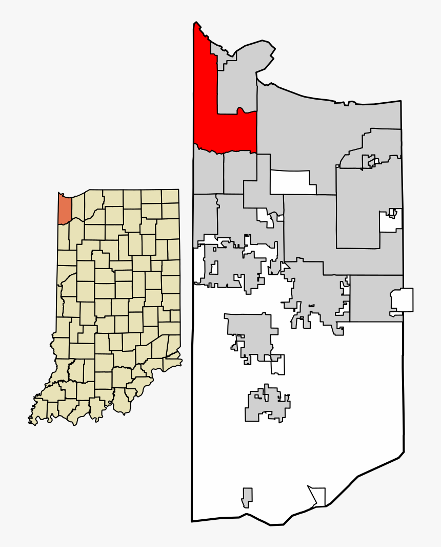 Lake County Indiana Incorporated And Unincorporated - Posey County Indiana, HD Png Download