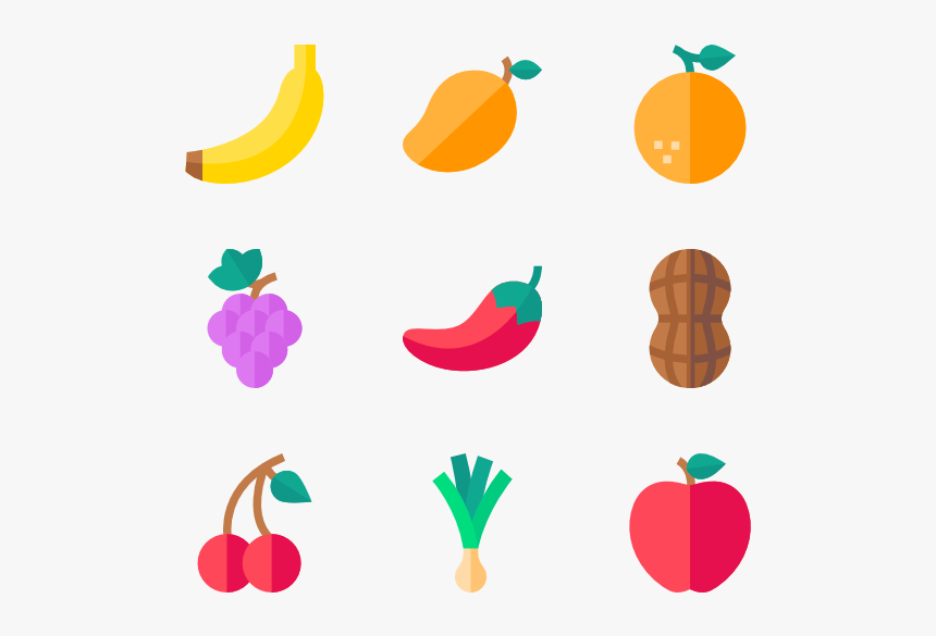 Fruits & Vegetables - Fruits And Vegetables Vector Png, Transparent Png