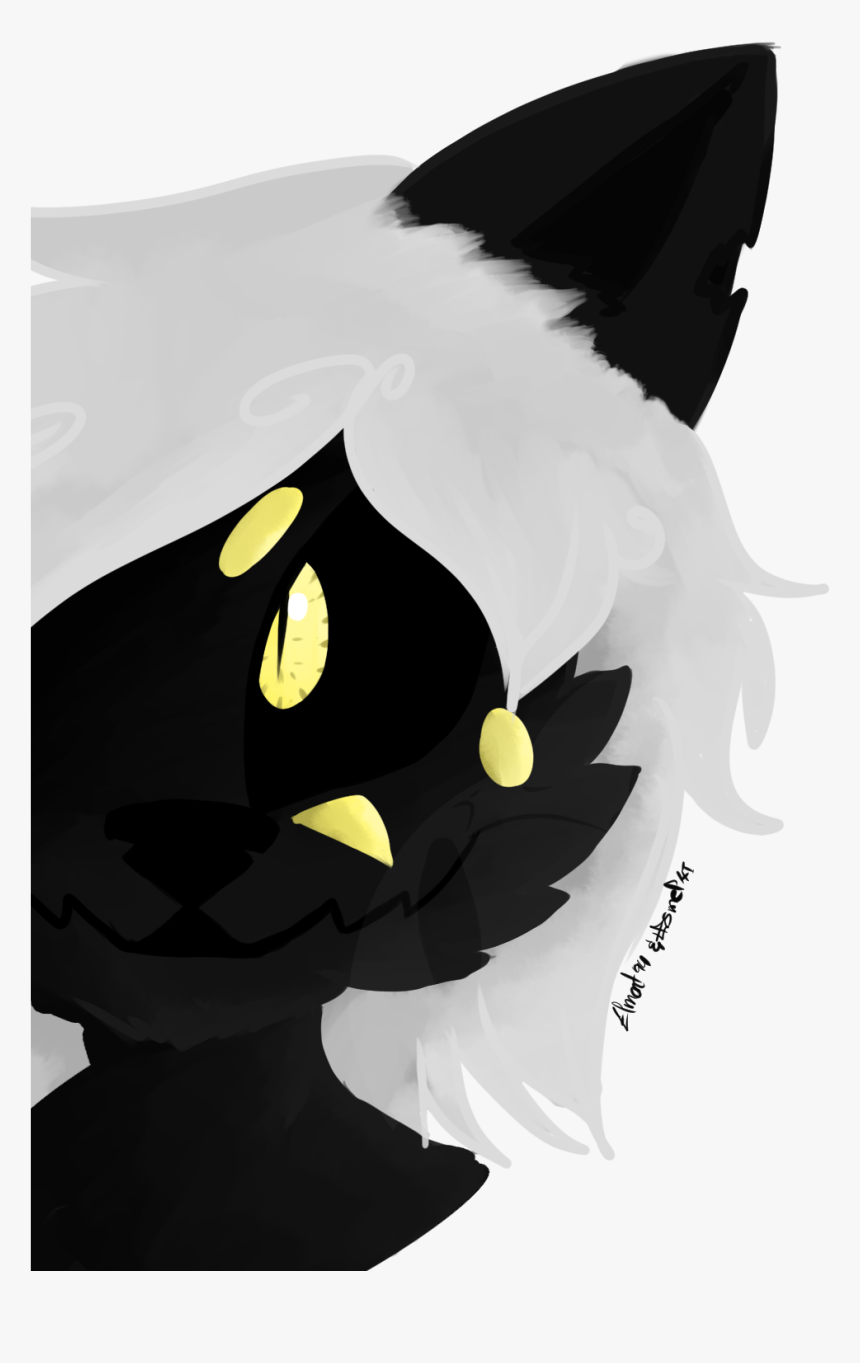 Black Cat - Illustration, HD Png Download