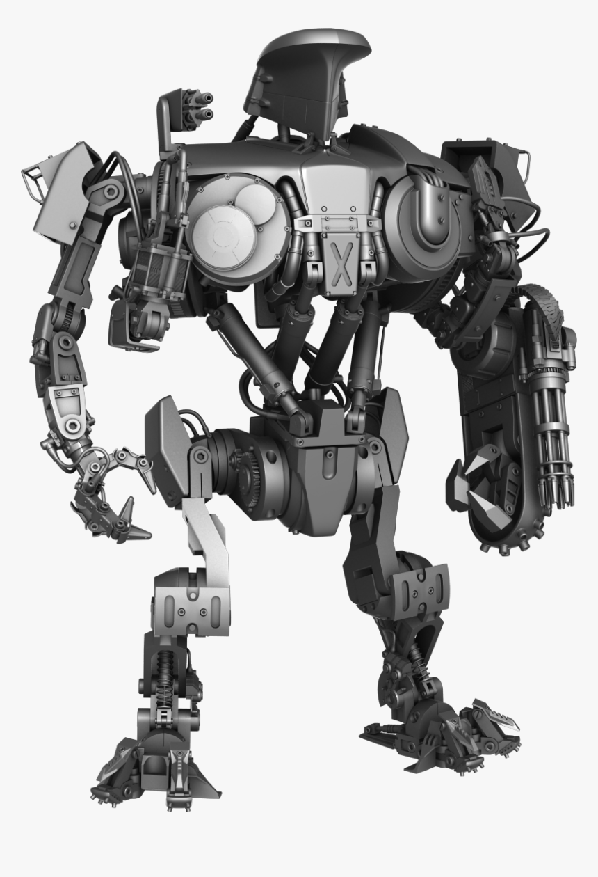 Transparent Robocop Png - Cyberpunk Robots, Png Download