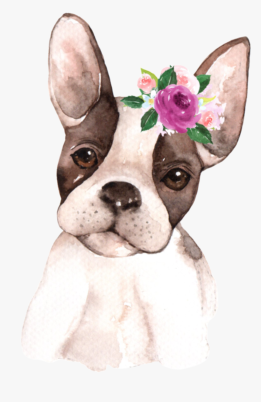 Hand Painted Starling Pet Dog Png Transparent - Dog Calendar August 2019, Png Download