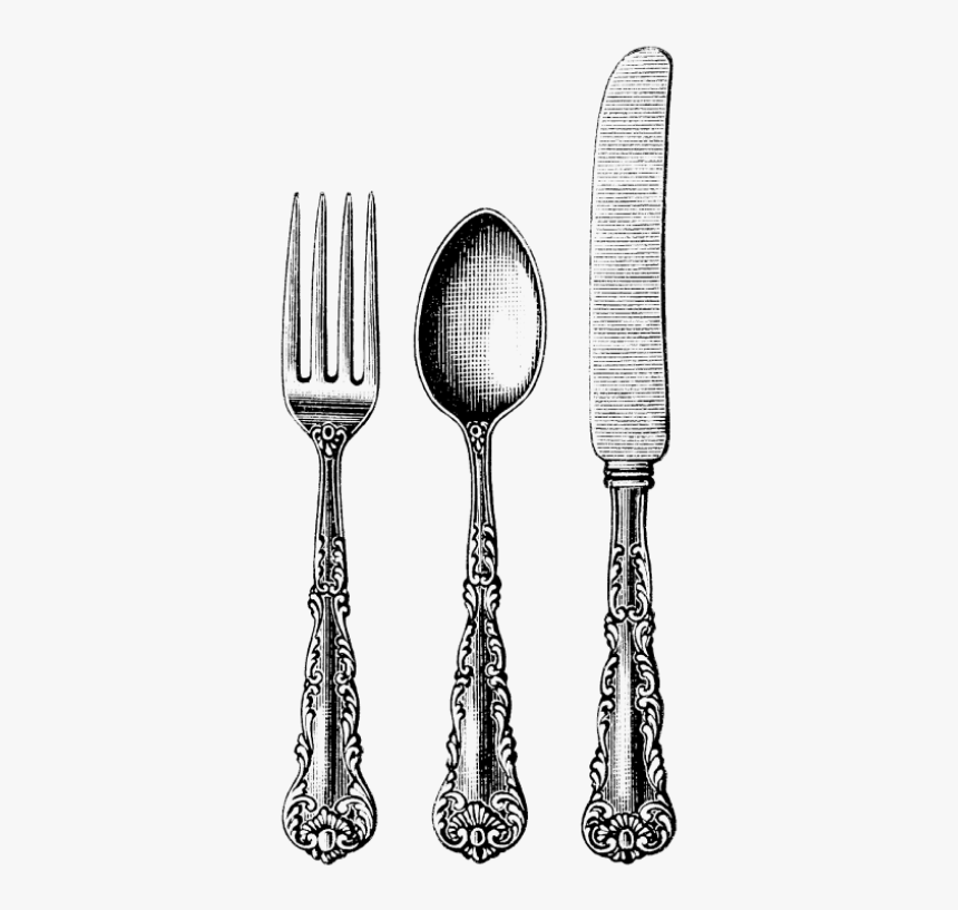 Fork Free Download Png 
										 Title - Vintage Knife And Fork, Transparent Png