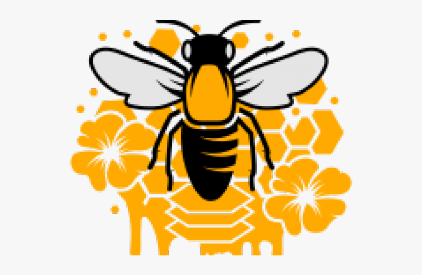 Bee With Crown - Honeybee, HD Png Download