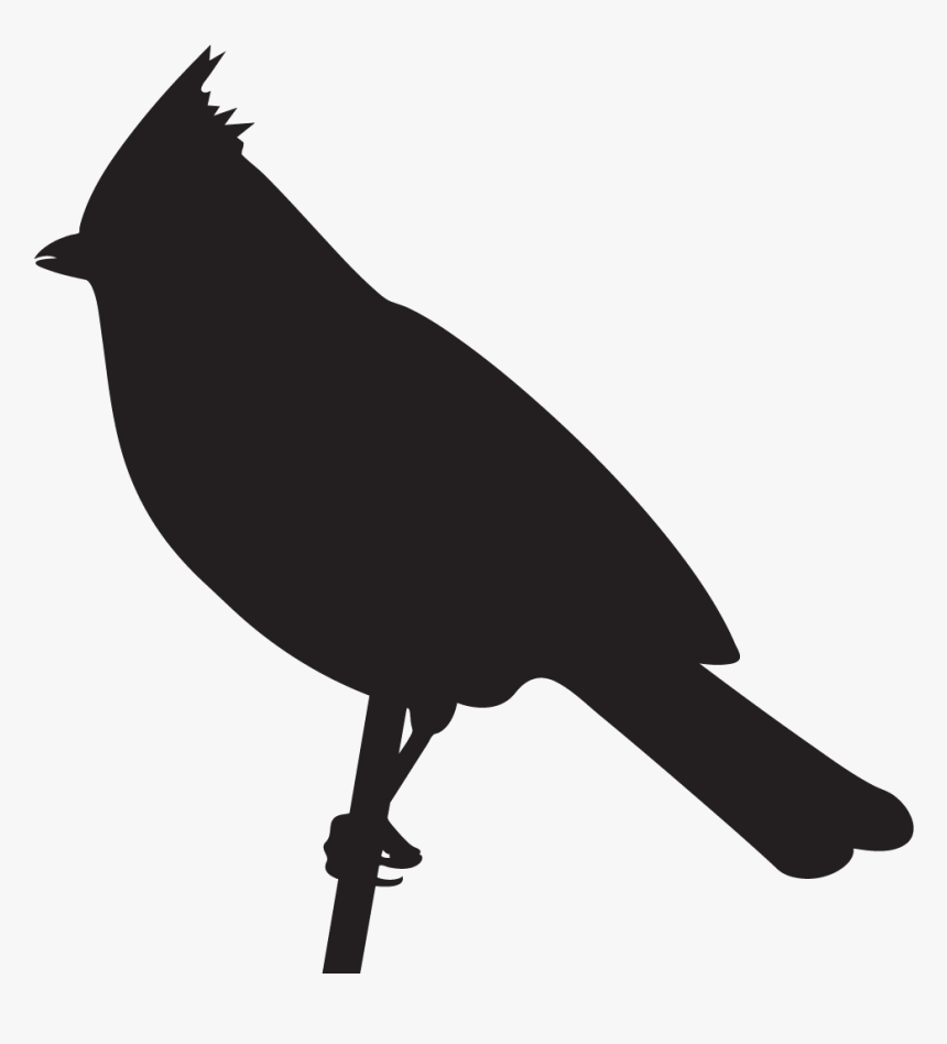 Chickadees - Titmouse Bird Silhouette, HD Png Download