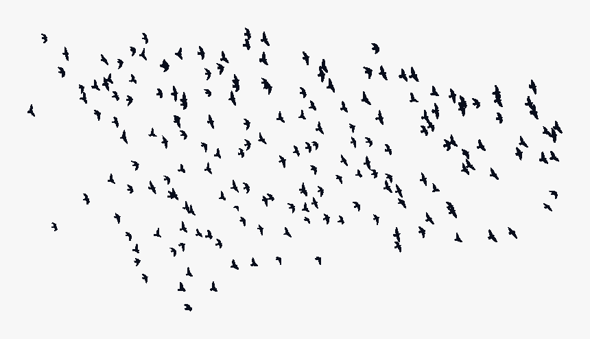 Input Flock Of Birds Silhouette , Png Download - Flock, Transparent Png