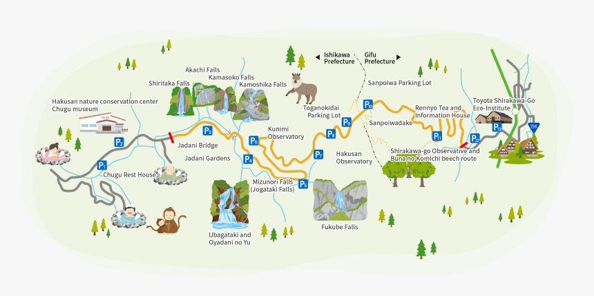 Hakusan Shirakawago White Road, HD Png Download