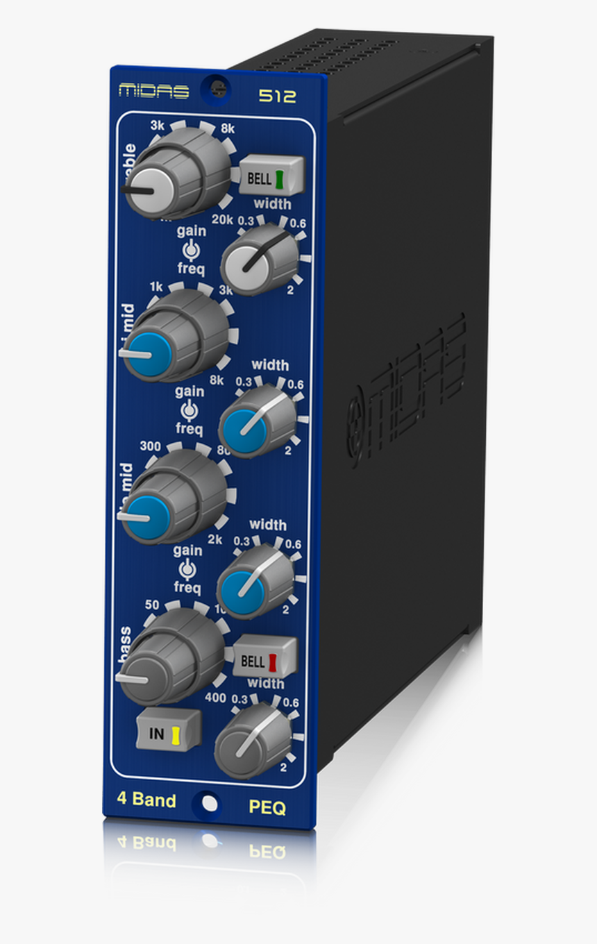Midas Midas 500 Series 4 Band Fully Parametric Equaliser - Midas Parametric Equaliser 512, HD Png Download