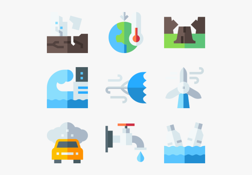 Climate Change - Icon One Colour Carbon Emission, HD Png Download