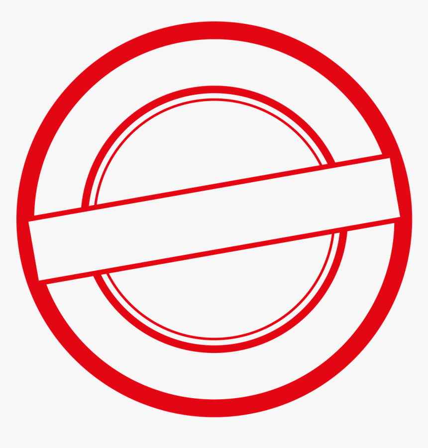 Stamp Red Circle Free Picture - Stamps Red Png Circle, Transparent Png